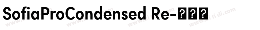 SofiaProCondensed Re字体转换 SofiaProCondensed Re字体转换